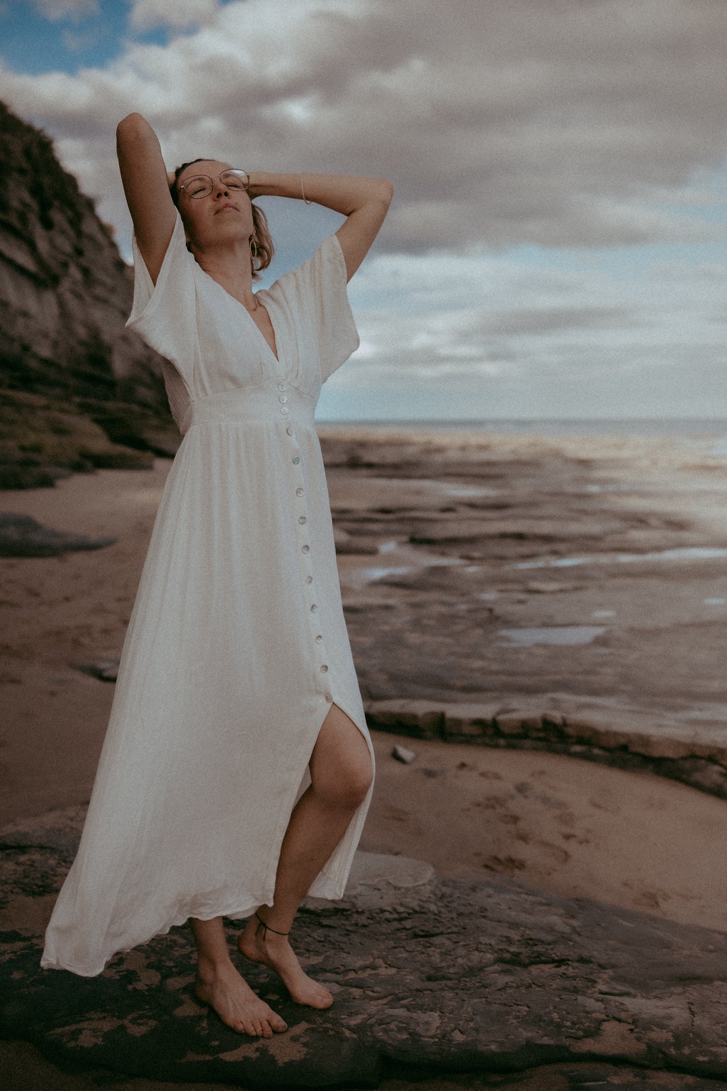 Sitting Pretty Dress | Cream | Size 8-12