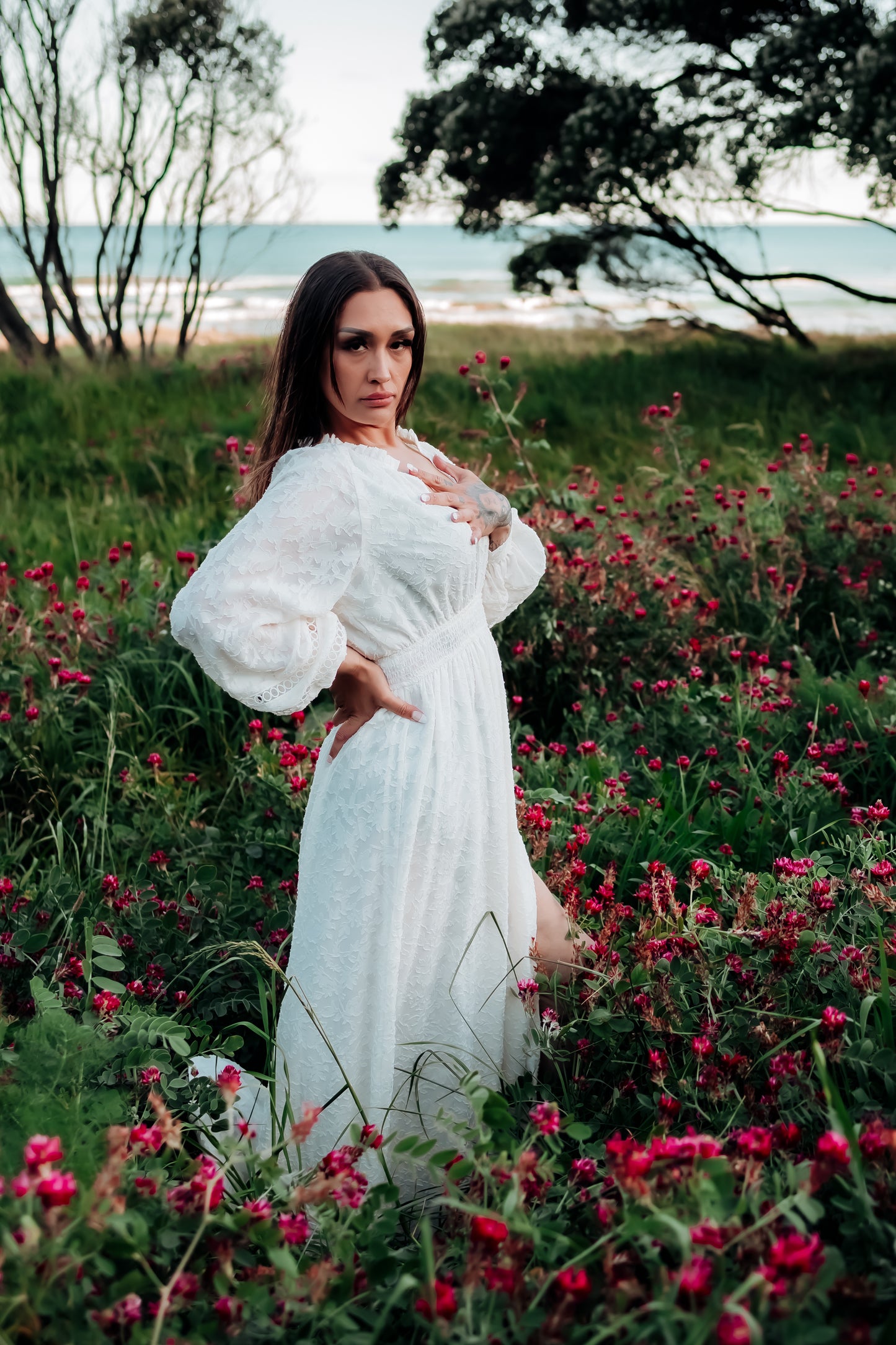 Abellita Dress | Cream | Size M (12)