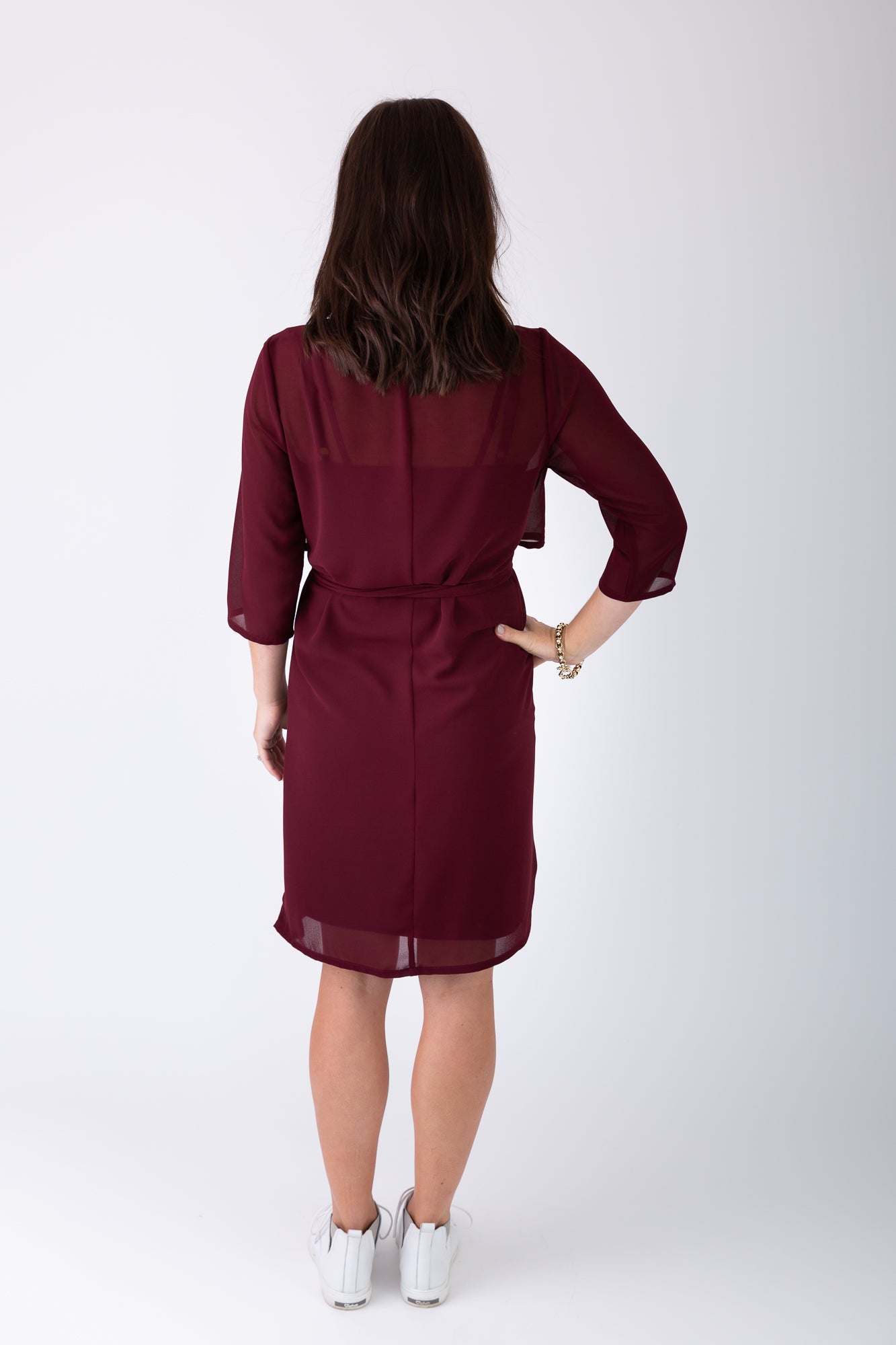 Elyse Dress | Ruby | Size Large