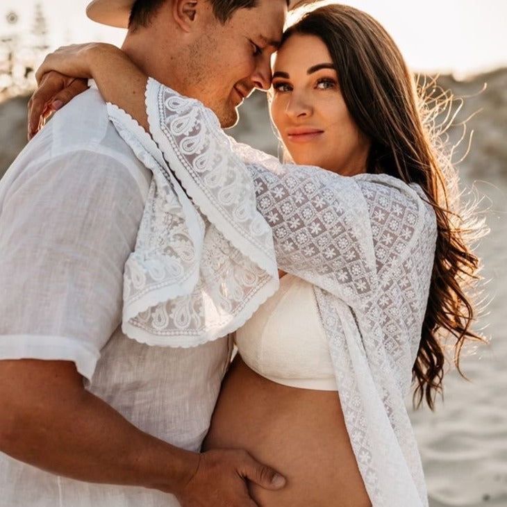 Boudoir Lace Sleeve Kimono | Free Size 8 - 14