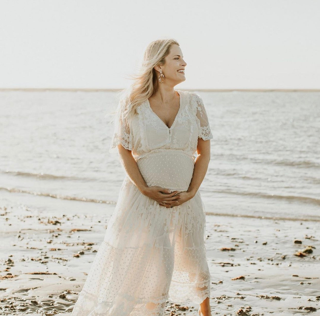 Dawn Lace Gown | Cream | Size Small