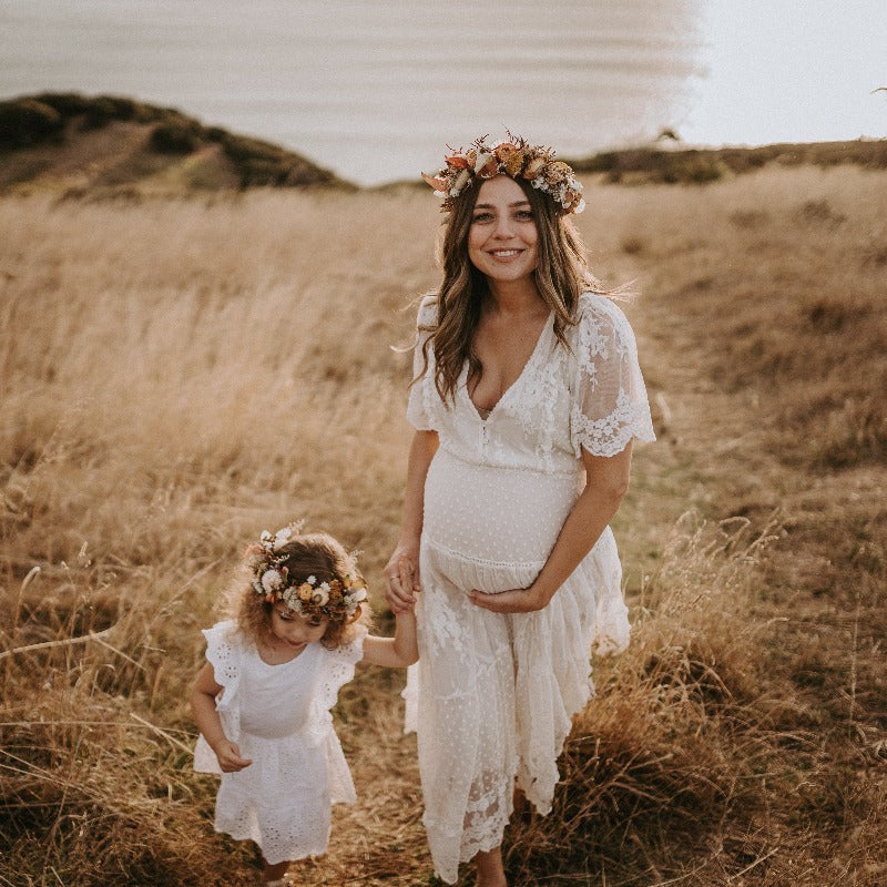 Dawn Lace Gown Cream Size Small - Main Image