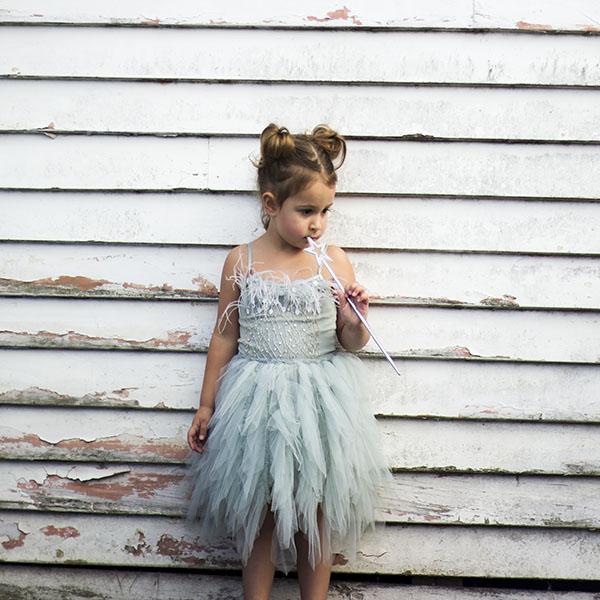 Queen of the Vines Tutu Dress Ivy | Silver Green | Size 2-3