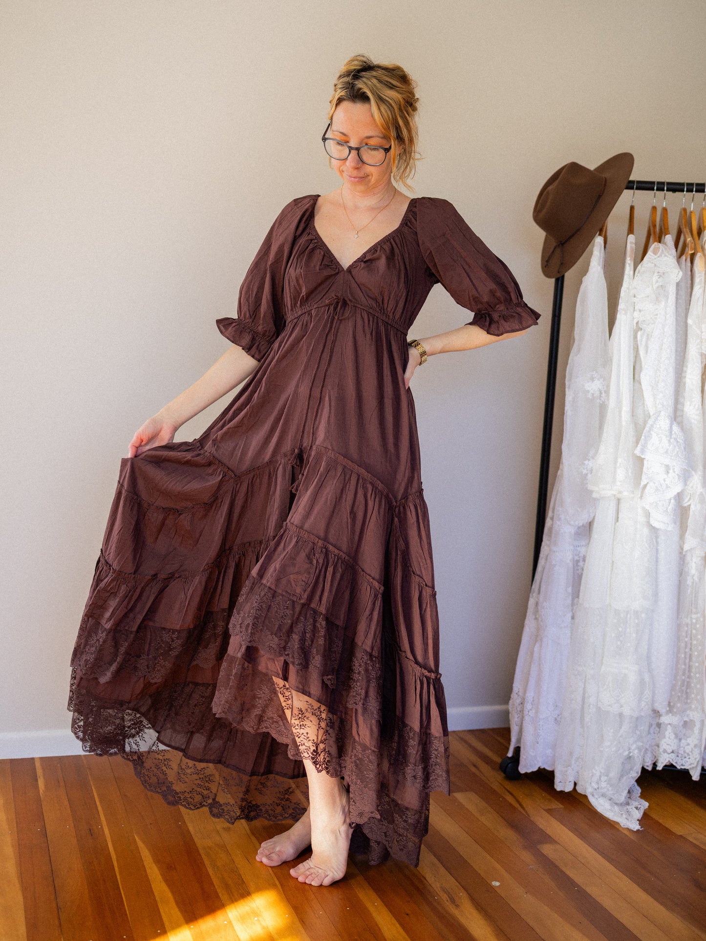 The Cocoa Lace Gown 8 - 16