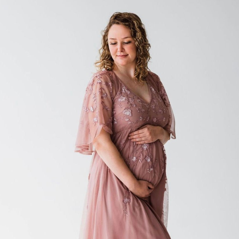 Flutter Sleeve Maternity Dress | Size 10